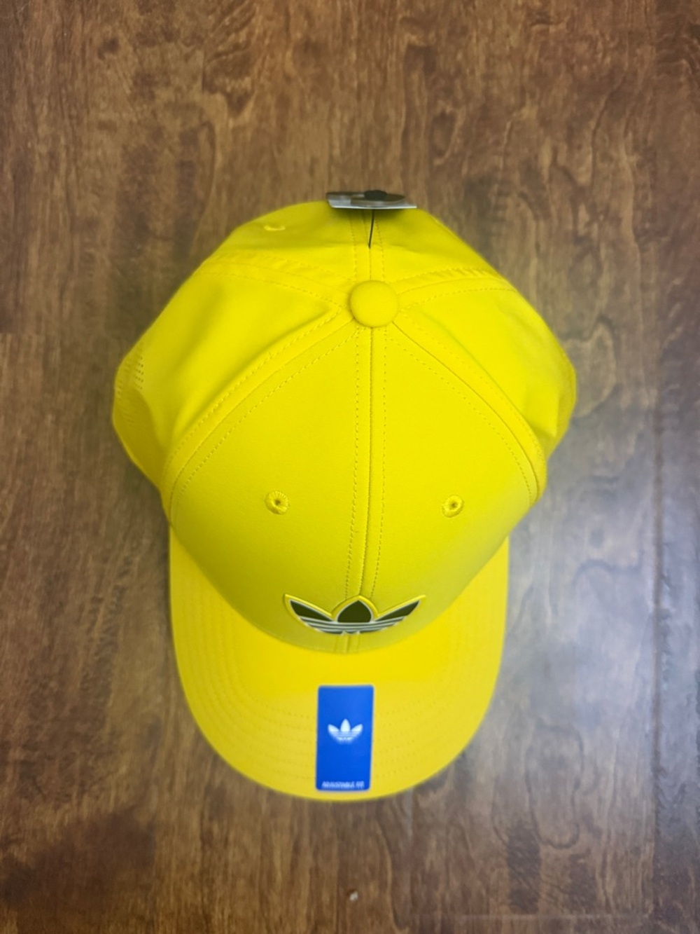 Adidas Men’s Yellow Trefoil Cap - Adjustable Fit - Picture 5 of 14